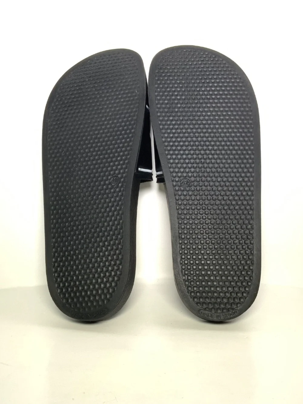 Men's Maison Kitsune Black White Slides on Casual Shoes Size 42